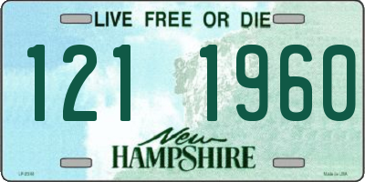 NH license plate 1211960