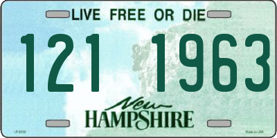 NH license plate 1211963