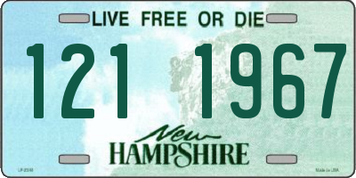 NH license plate 1211967
