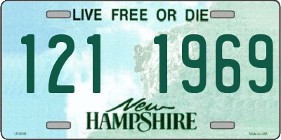 NH license plate 1211969