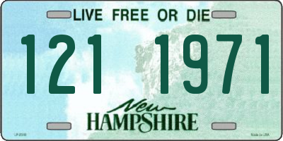 NH license plate 1211971
