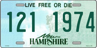NH license plate 1211974