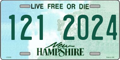 NH license plate 1212024