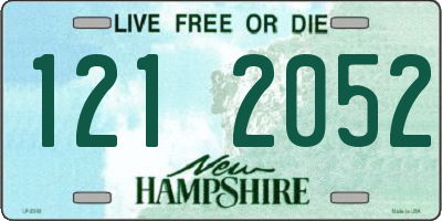 NH license plate 1212052