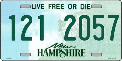 NH license plate 1212057