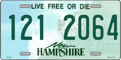 NH license plate 1212064