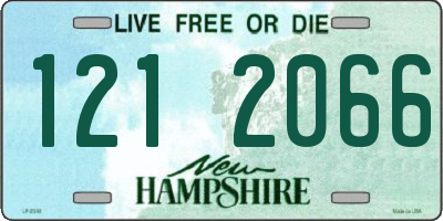 NH license plate 1212066