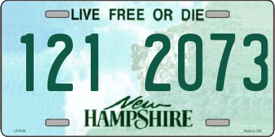 NH license plate 1212073