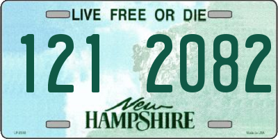 NH license plate 1212082