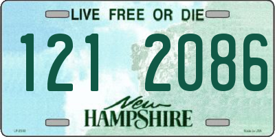 NH license plate 1212086
