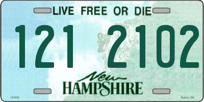 NH license plate 1212102