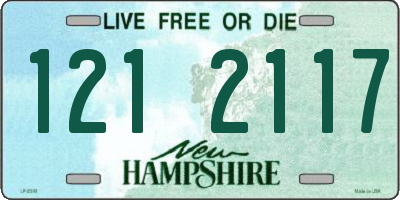 NH license plate 1212117