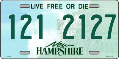 NH license plate 1212127