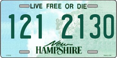 NH license plate 1212130