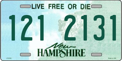 NH license plate 1212131