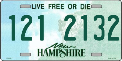 NH license plate 1212132