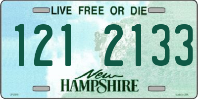 NH license plate 1212133