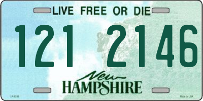 NH license plate 1212146