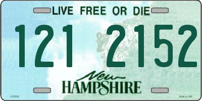 NH license plate 1212152