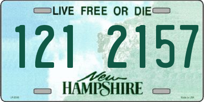 NH license plate 1212157