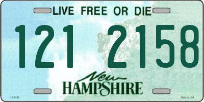 NH license plate 1212158