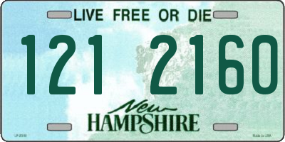NH license plate 1212160
