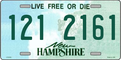 NH license plate 1212161