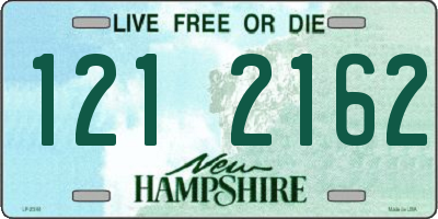 NH license plate 1212162