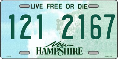NH license plate 1212167