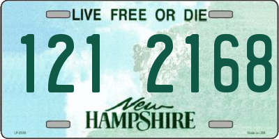 NH license plate 1212168