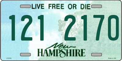NH license plate 1212170