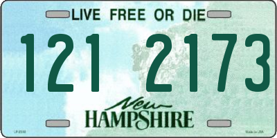NH license plate 1212173
