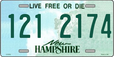 NH license plate 1212174