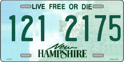 NH license plate 1212175