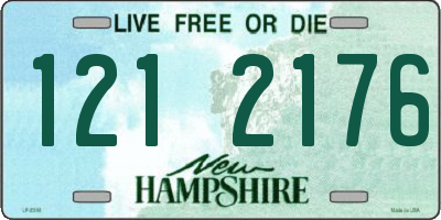NH license plate 1212176