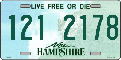 NH license plate 1212178