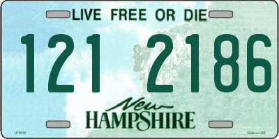 NH license plate 1212186