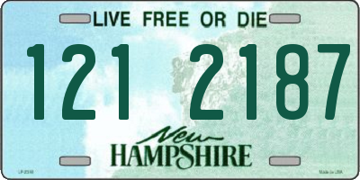 NH license plate 1212187