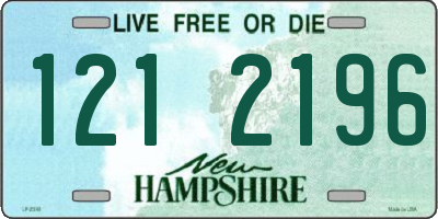 NH license plate 1212196