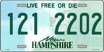 NH license plate 1212202