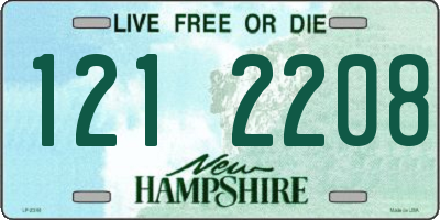 NH license plate 1212208