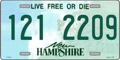 NH license plate 1212209