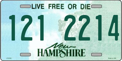 NH license plate 1212214