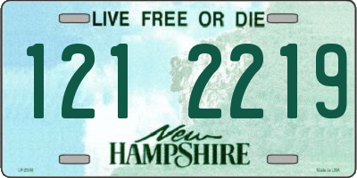 NH license plate 1212219