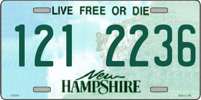 NH license plate 1212236