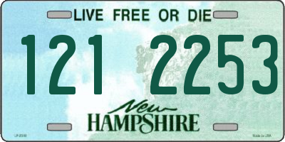 NH license plate 1212253