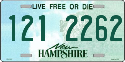 NH license plate 1212262