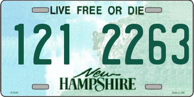 NH license plate 1212263