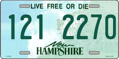 NH license plate 1212270