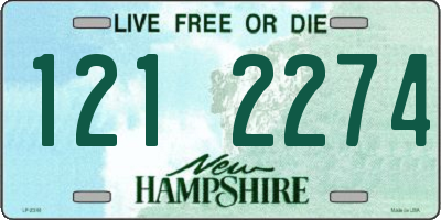 NH license plate 1212274